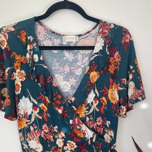 Floral Wrap Dress